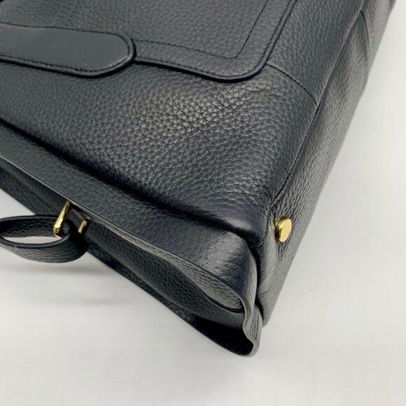 Radley London Black Pebbled Leather Sloane Street Convertible Satchel Bag - Picture 9 of 11